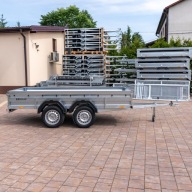 PRZYCZEPKA Zasław 300TD DMC750 kg wzmacniany dyszel Plandeka, Stelaż ,Burty