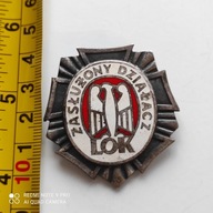 ODZNAKA SREBRNA DUŻA ZASŁUŻONY DZIAŁACZ LOK LIGA OCHRONY KRAJU
