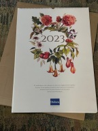 DUŻY KALENDARZ OBRAZY BOTANICZNE KOMPOZYCJE AUTORSTWA AMELII KORCZAK