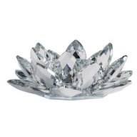 Świecznik na tealighty Home&You glamour elegancki szkło kryształowe kwiat