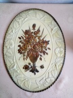 Bardzo stara ozdoba ścienna - Motyw kwiatowy