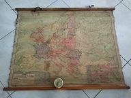 Eugeniusz Romer Przedwojenna mapa Europy Książnica-Atlas Lwów 1932 EUROPA