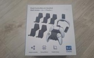 Uchwyt Na Ścianę Pad Kontroler Ps5 Ps4 komplet 6 szt + 1 na słuchawki.