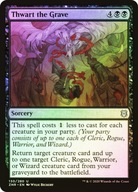 Karta Magic: The Gathering Thwart the Grave ZNR *Foil*