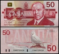 BNA - KANADA 50 Dolarów Dollars 1988 FHW 5739428 # P98d # XF++