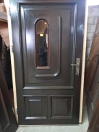 DRZWI Zewnętrzne Drewniane Sosnowe Wejściowe 111x206cm