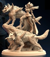 Vampire Wolf Lord Wampirzyca Władca Wilków Pinup RPG Druk 3D NSFW