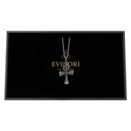 Gotycki Wisiorek Ankh Skrzydła Oko Horusa Egipt Prezent Unisex