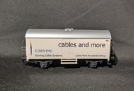 WAGON TOWAROWY ZAMKNIĘTY - CORNING CABLE AND MORE - H0 - MARKLIN