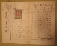 M. Groser, Biala,, KOZY, Byrski, BIELSKO - BIAŁA, 1898 rok - ZNACZEK