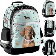 PLECAK SZKOLNY TORNISTER DLA KLASY 1 3 PIES PIESEK JAMNIK