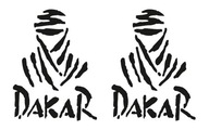 DAKAR __ 2 naklejki _ 6x8cm _ KOLORY