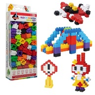 KLOCKI KONSTRUKCYJNE MALYCH GENIUSZY EDUKACYJNE DLA DZIECI DUZO ELEMENTOW