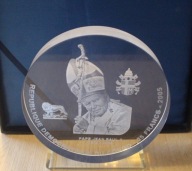 JAN PAWEŁ II 25 FRANK - FRANKÓW 2005 KONGO AKRYL CERTYFIKAT NAKŁAD 401 SZT