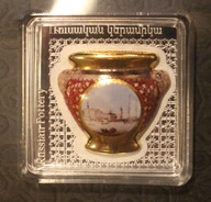 WAZA ROSYJSKA - PORCELANA 1000 DRAM 2018 ARMENIA 1 OZ - 1 UNCJA, AG