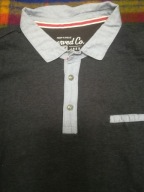 BLUZKA POLO RESERERWED GRANAT z KOŁMIERZEM R.168