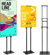 STOJAK NA PLAKAT DWUSTRONNY REGULOWANY METALOWY SZYLD PROMOCJA 12-210cm