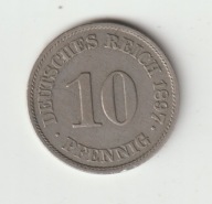 Niemcy Cesarstwo 10 pfennig 1897 A