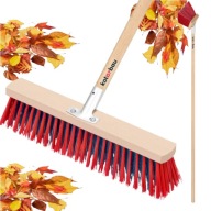MIOTŁA SZCZOTA ULICÓWKA ZAMIATACZ Z DŁUGIM DREWNAINYM TRZONOEM KIJEM MOCNA