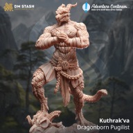 Dragonborn Kuthrak'Va - DM Stash - figurka RPG DnD D&D - druk 3D 14K
