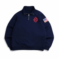 Bluza z kołnierzem – Y2K Retro Quarter-ZiP – styl American Vintage (S)