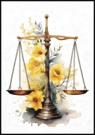 A2 PLAKAT PRAWNICZY DLA PRAWNIKA DO KANCELARII PRAWO WAGA PRAWNICZA