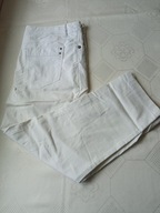 Bexleys białe spodnie damskie rybaczki pas 88cm
