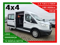 FORD TRANSIT L3H2 BRYGADÓWKA 6 osób CZUJNIKI KAMERA