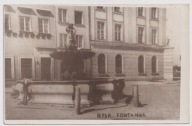 Nysa Fontanna 1960r. Lokalnego Fotografa Mały format