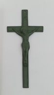 Stary Krzyż krucyfiks - do zawieszenia - vintage - Belgia - 18,5cm
