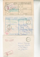 'R"Opalenica,Bukowiec k.Opalenicy,Duszniki Wlkp.-trzy koperty polecone