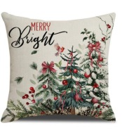 Poszewka na poduszkę 45 x 45 cm motyw świąteczny BOHO
