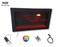 Obraz 3D na ścianę LED RGB krajobraz góry metalowy