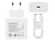SZYBKA ŁADOWARKA SIECIOWA DO SAMSUNG KABEL 1M FAST 45W PD USB C BIAŁA