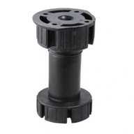 Nóżka meblowa Regulowana fi-28 mm h-90-125 mm Czarna