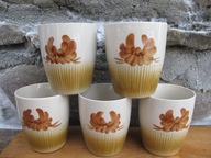 KREMOWY Kubek ZOŚKA _A.Sadulski_Porcelit MIROSTOWICE PRL