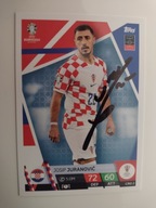 Karta topps match attax autograf Chorwacja Josip Juranović Euro 2024