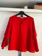 PAPAYA-CZERWONA BLUZKA ROZ. L/XL STAN BDB