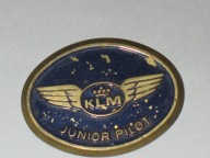 Linie lotnicze KLM JUNIOR PILOT odznaka z PRL