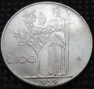 *WŁOCHY [0245]*100 Lirów 1959 Republika Włoska