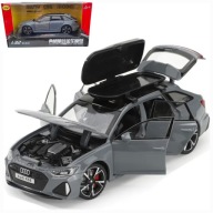 Model Audi RS6 C8 1:32 otwierane drzwi LED dźwięk auto samochód