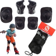 OCHRANIACZE NA KOLANA ŁOKCIE NADGARSTKI 3W1 M NA ROWER ROLKI DLA DZIECI