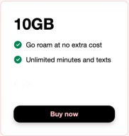 Three UK SIM Aktywna 40 GB rozmowy bez limitu UE