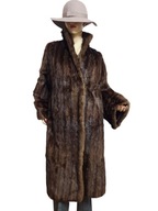 długie FUTRO Z NOREK naturalne norki 38/40