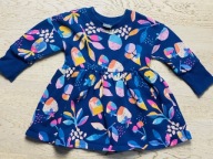 Sukienka dresowa wygodna lody owoce next 9-12 miesięcy 80 cm + GRATIS
