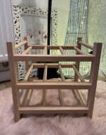 IKEA HUTTEN Stojak na 9 butelek wina lite drewno