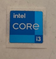 INTEL + NAKLEJKA CORE I3 nowa GENERACJA 1,5cm