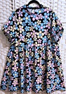 S H - UROCZA W KOLOROWE KWIATY ok 50