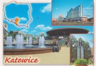 KATOWICE - RONDO IM. ZIĘTKA - SPODEK - POMNIK - CHORZOWSKA - BANK - MAPKA