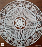 Serwetka .szydełk.na obręczy met.35 cm